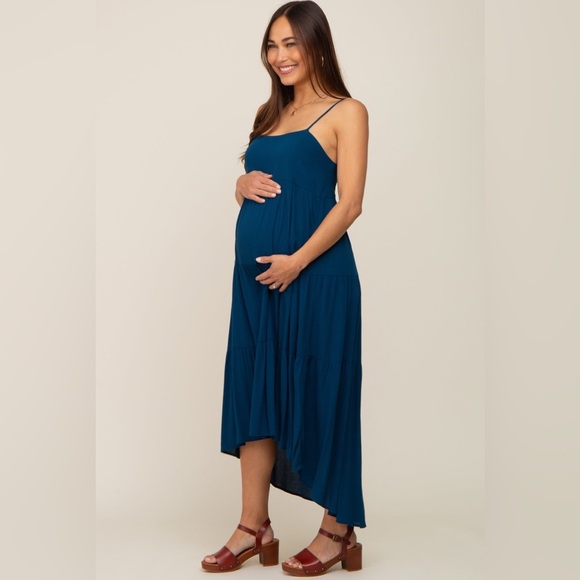 Pinkblush asymmetrical midi dress nwot - Picture 2 of 5